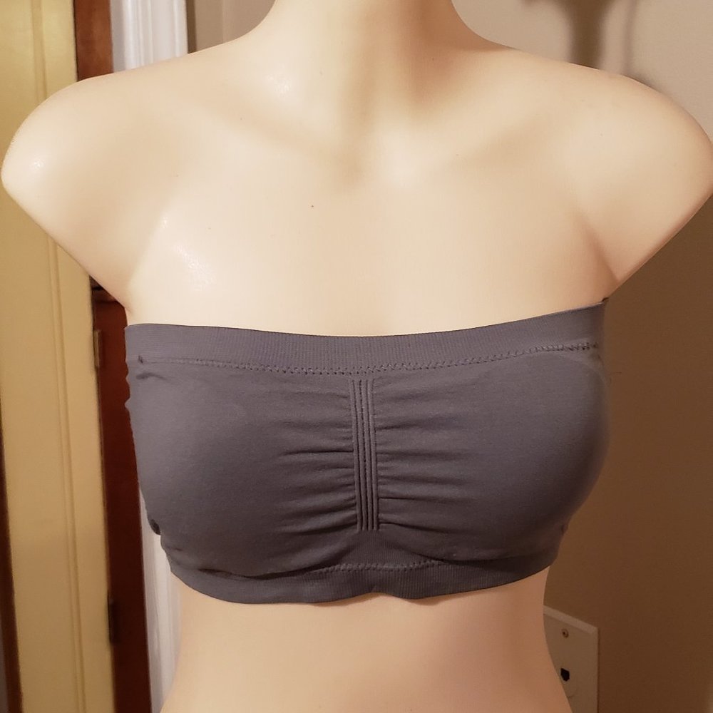 Nice Gray Tube Top with Cup
